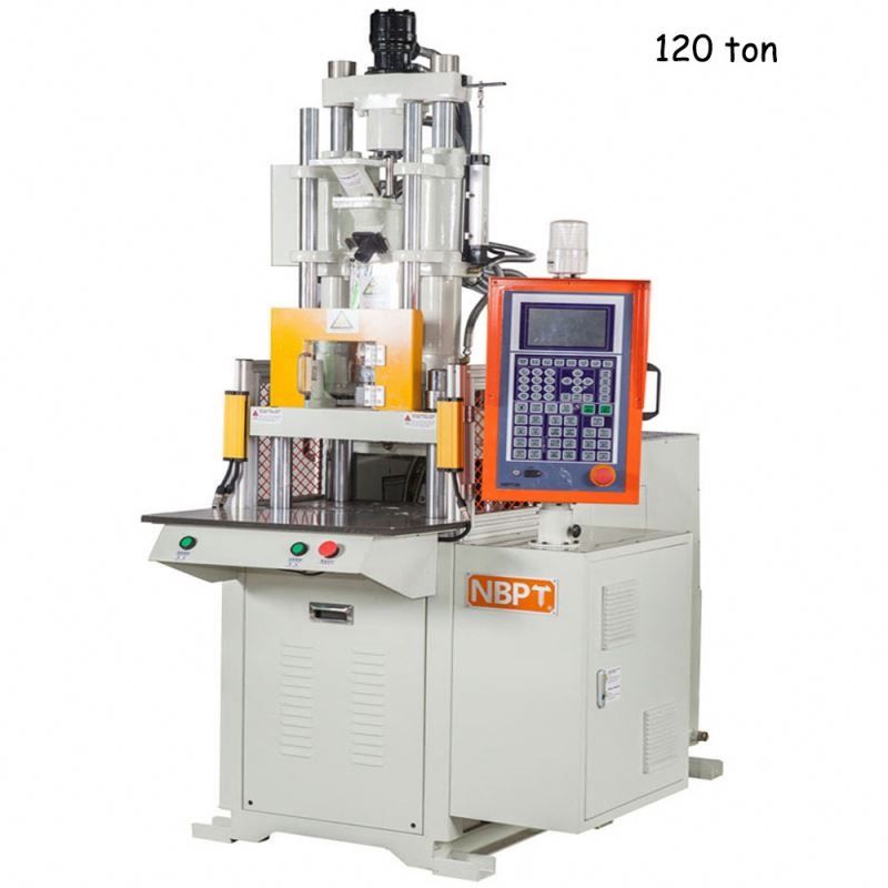 2 Rigs 120T VERTICAL vollautomatische Schiebe-Fischerei weiche Kunststoff-Lebensmittel-Injektionsmaschinen PT0105-26